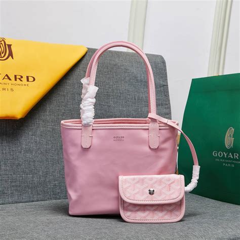 goyard pink tote bag|reversible goyard tote bag.